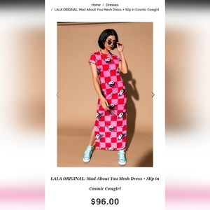 Dressed in LALA Cosmic Cowboy dress 2XL